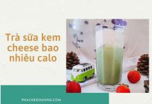 Trong 1 ly trà sữa kem cheese bao nhiêu calo và có gây béo? trà sữa kem cheese bao nhiêu calo