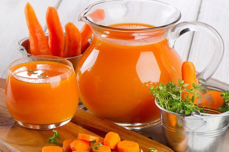 Hình ảnh cách làm nước ép cà rốt với sữa đặc